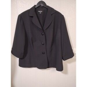 Dana Kay Jacket Size 20w Black Formal Elegant Event Holiday Guest